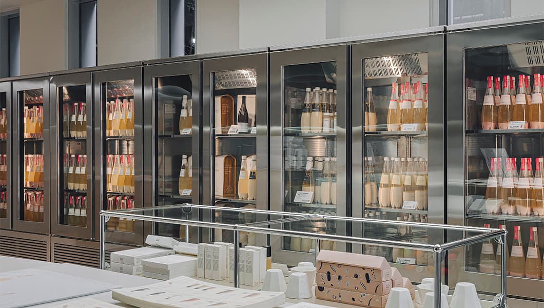 Boksoondoga retail store showcasing traditional Korean makgeolli products